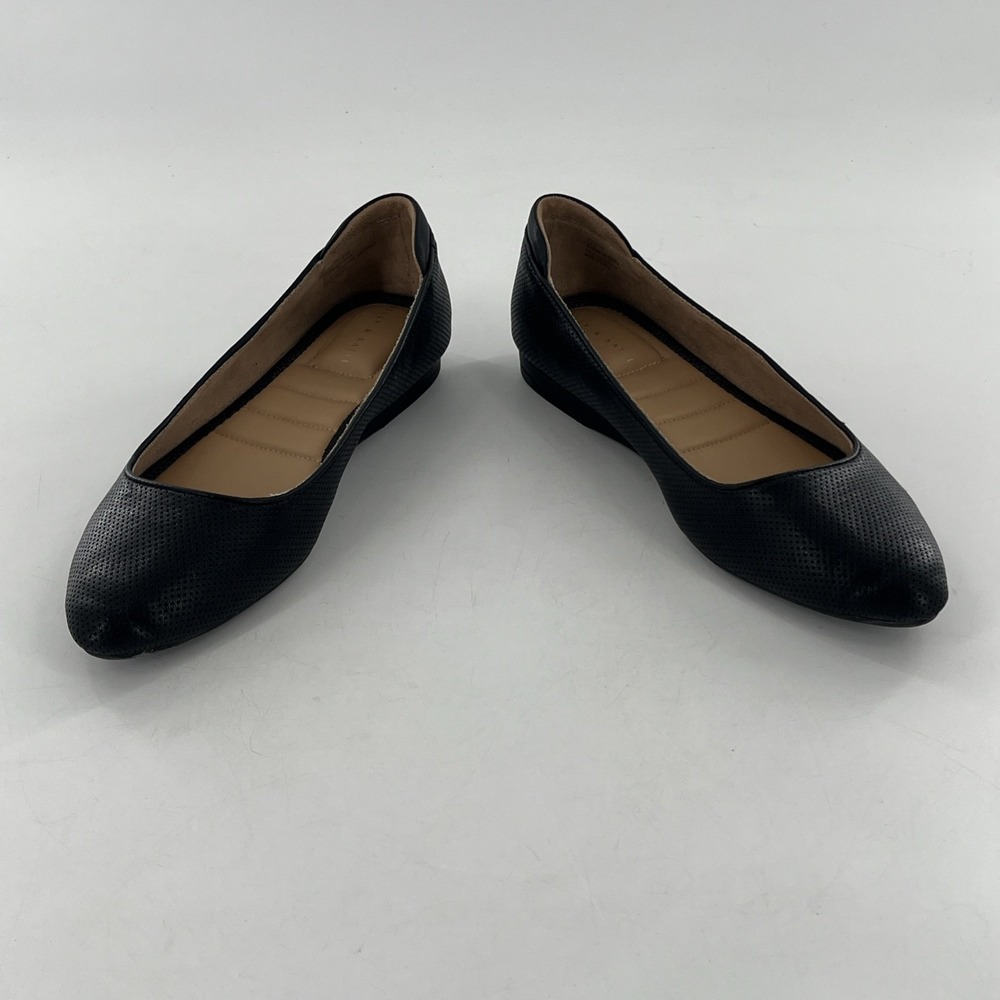 Kelly & Katie Ballet Flat Womens Black 11 M Laser Cut Perfoated Slip‎ On Arlie - Picture 11 of 14
